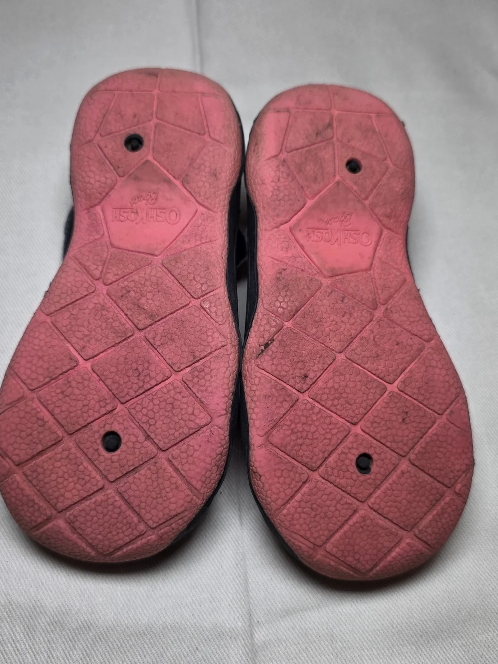 OshKosh B'gosh Kids' Navy and Pink Closed Toe Sandals - Washable, Hook and Loop